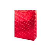 Tulip 6 Pack Gift Bags Red Holographic Medium