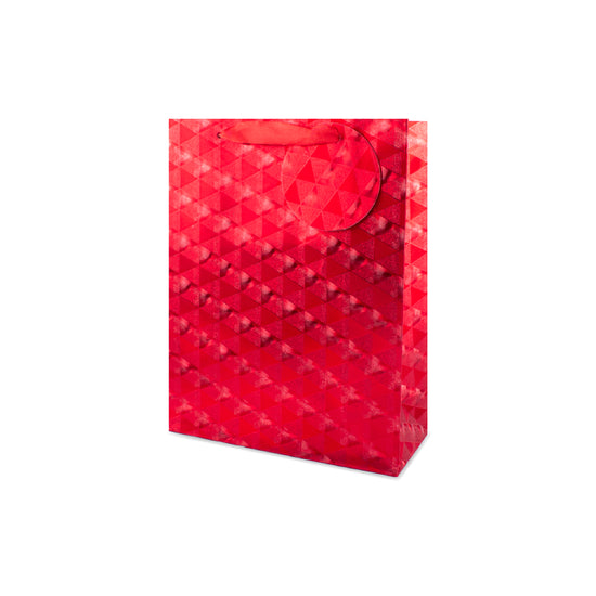 Tulip 6 Pack Gift Bags Red Holographic Medium