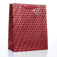 Tulip 6 Pack Gift Bags Red Holographic Large