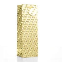 Tulip 6 Pack Gift Bags Gold Holographic Bottle
