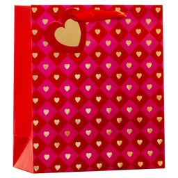 Partisan 6 Pack Gift Bag Hearts Medium