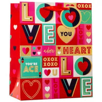Partisan 6 Pack Gift Bag Love XOXO Large