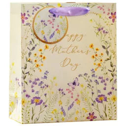 Gift Bags Mother's Day Wild Flower Medium 6pk