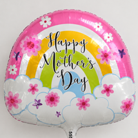 TRI Foil Balloon Mother's Day Rainbow 22"