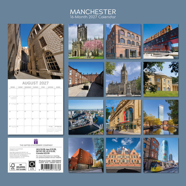 Gifted Stationery Calendar Manchester 2027
