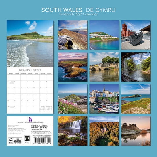 Gifted Stationery Calendar South Wales 2027