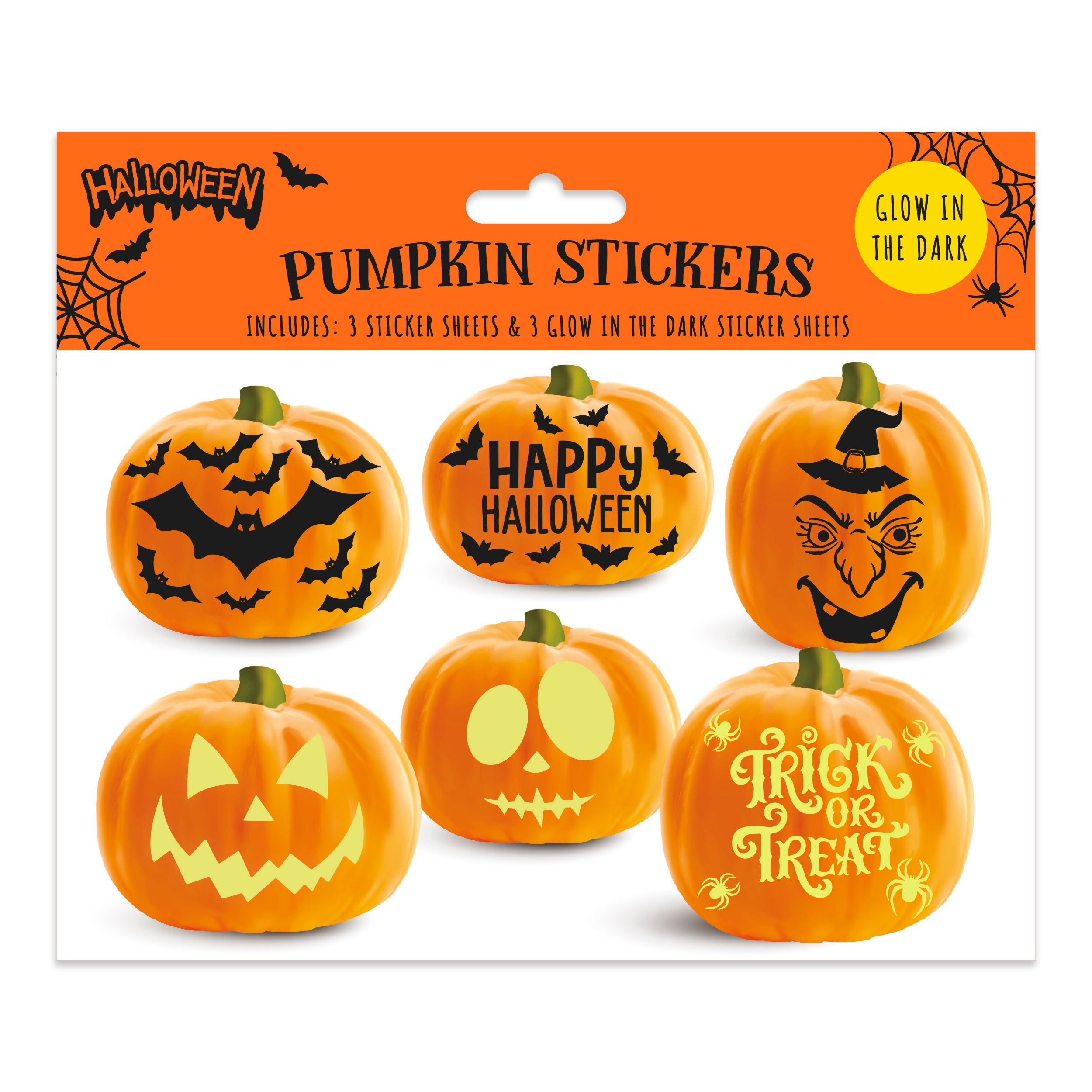 Pumpkin Stickers 12pk