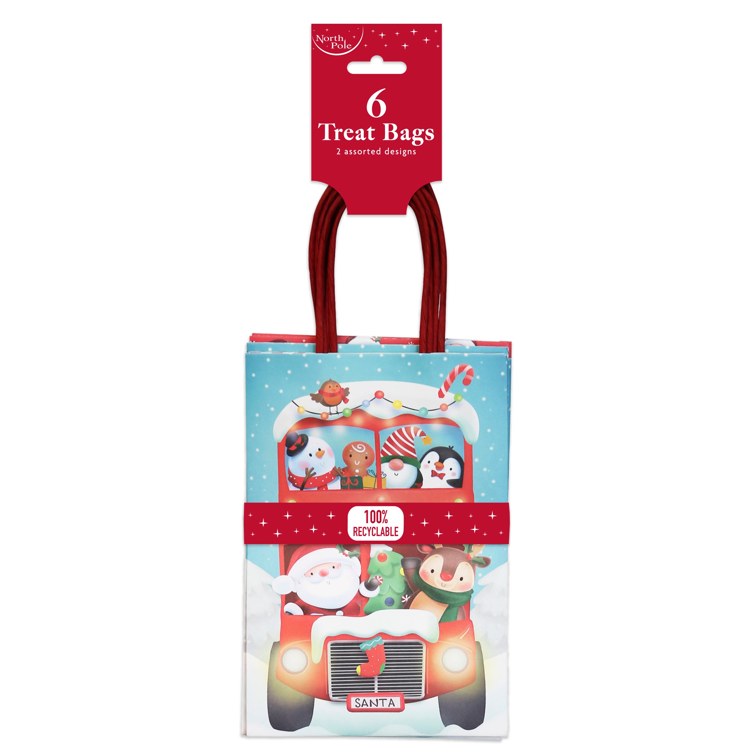 Christmas Treat Bags 6pk