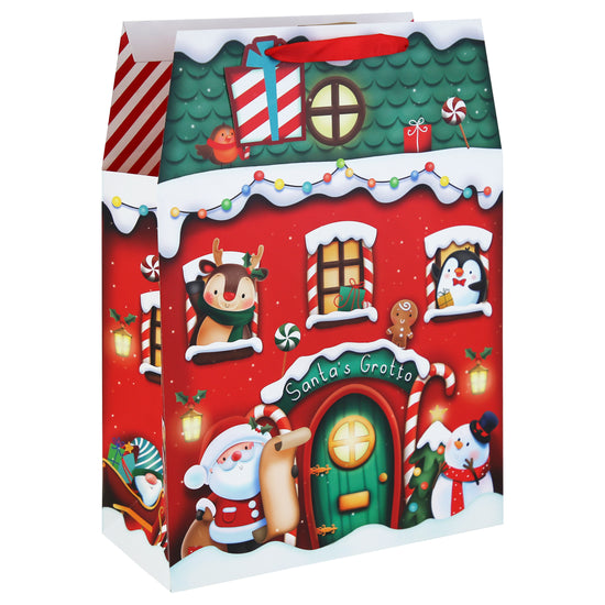 Santa's Grotto Gift Bag Extra Large 12pk