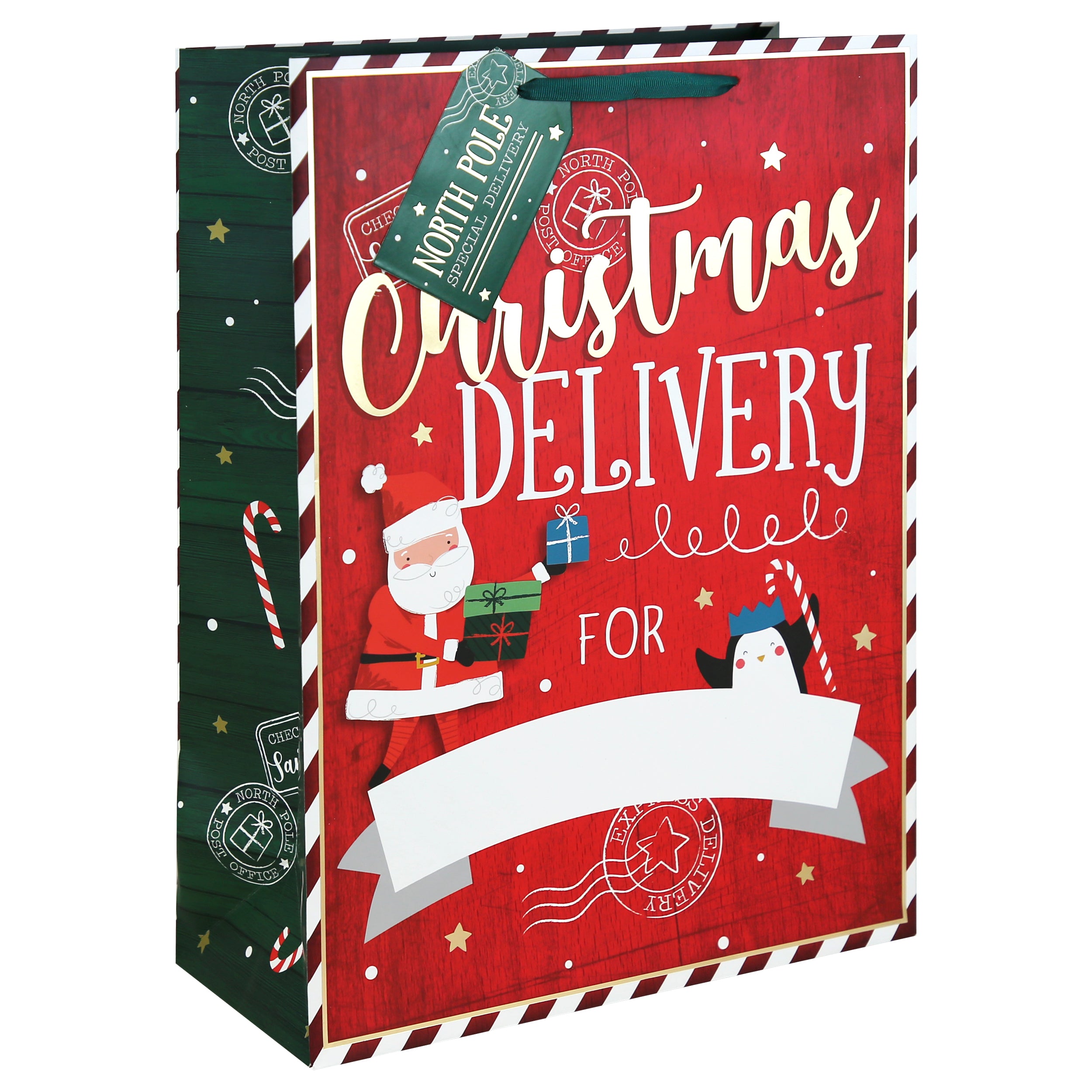 Xmas Delivery Personalised Gift Bag X-Large 12pk