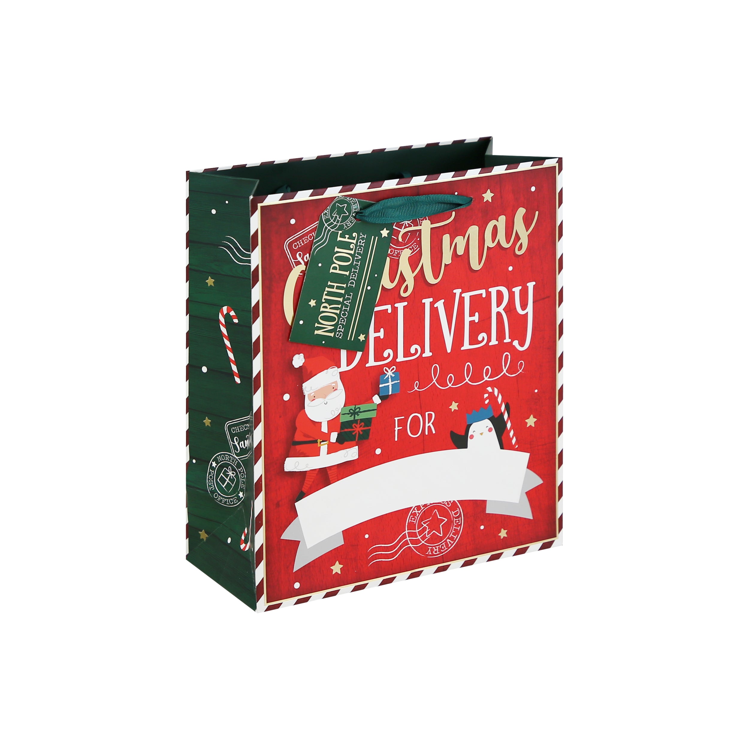 Xmas Delivery Personalised Gift Bag Medium 12pk