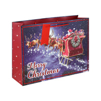 Flying Santa Gift Bag Shopper 12pk