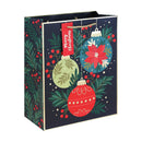 Bauble Embossed Gift Bag Large 12pk