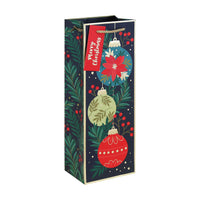 Bauble Embossed Gift Bag Bottle 12pk