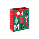 Merry Christmas Brights Gift Bag Medium 12pk