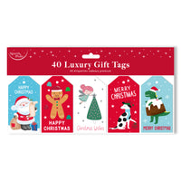 Luxury Gift Tags Die Cut Cute 40pk