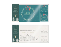 Christmas Foiled Placemat & Coaster Set 12pk
