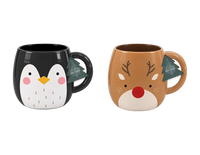 Christmas Character Mug 400ml 2pk