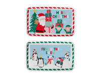 Christmas Plastic Tray 29.5x19x2cm 24pk