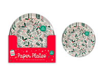 Christmas Printed Paper Plates 23cm 20pk