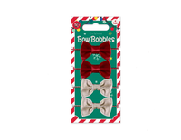 Christmas Bow Bobbles 4pk