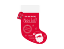Printed Christmas Stocking 46x29.5cm
