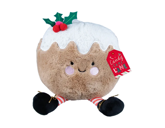 Christmas Pudding Plush Door Stop 21x23.5cm