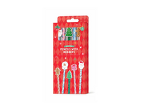 Christmas Pencils & Erasers 5pk