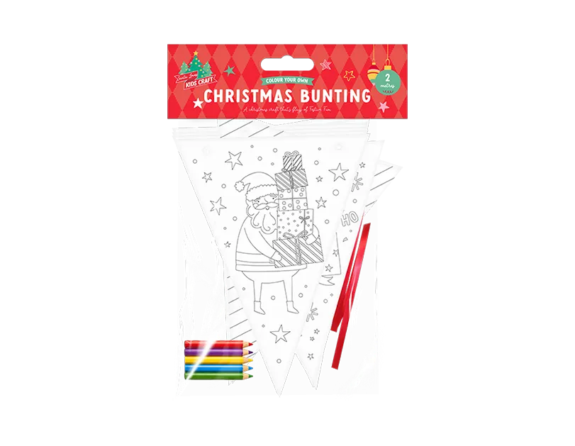 Colour Your Own Christmas Bunting 2M