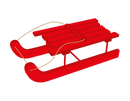 Wooden Elf Sleigh 18x8x5cm