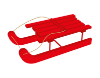 Wooden Elf Sleigh 18x8x5cm