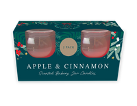 Apple & Cinnamon Jar Candles 2pk