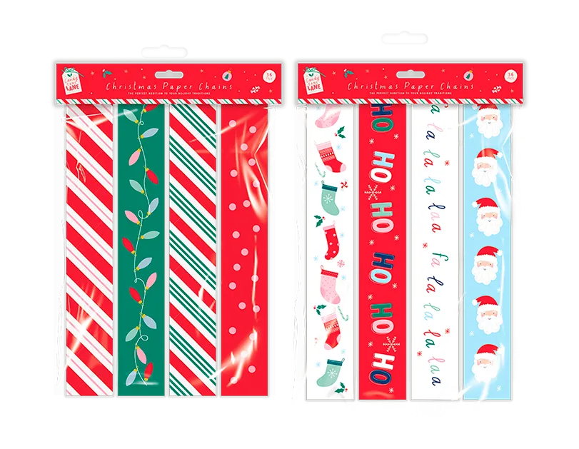 Christmas Paper Chains 36pk (Design May Vary)