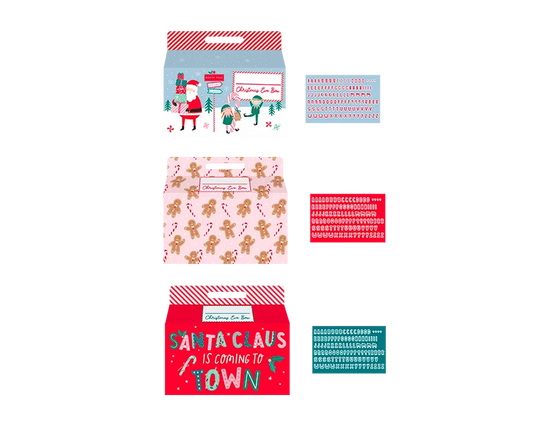 Christmas Eve Box W/Alphabet Stickers 24pk