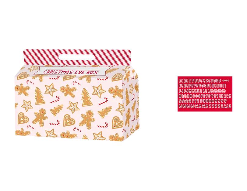 Christmas Eve Box W/Alphabet Stickers 24pk