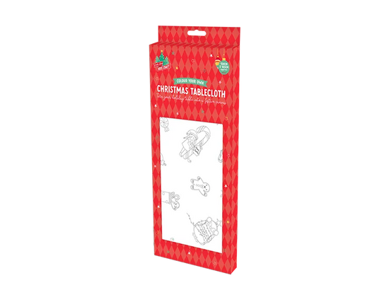 Colour Your Own Christmas Tablecloth 185x130cm