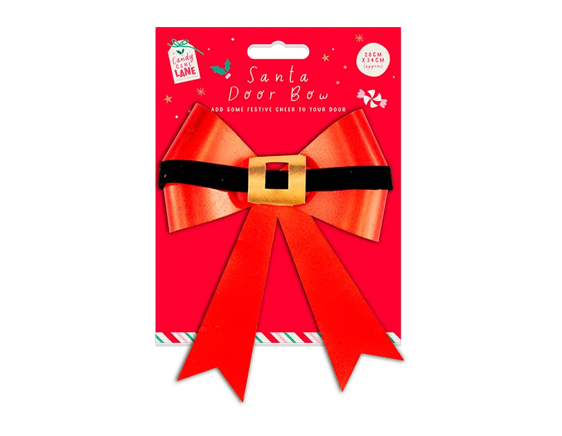 Santa Door Bow 28x34cm