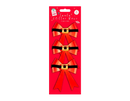 Glitter Santa Bows 3pk