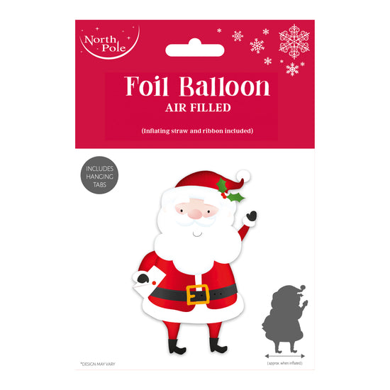 Standing Santa 35" Foil Balloon