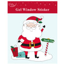 Christmas Gel Window Sticker 7" 12pk