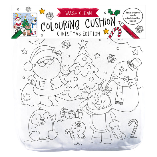 Christmas Washable Colour In Pillow