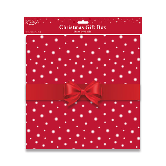 Flat Pack Gift Box Traditional Santa