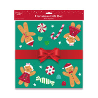 Flat Pack Gift Box Gingerbread
