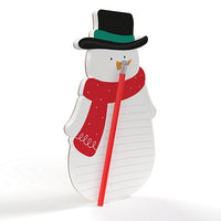 Jolipad Notepad & Pen Santa/Snowman 12pk