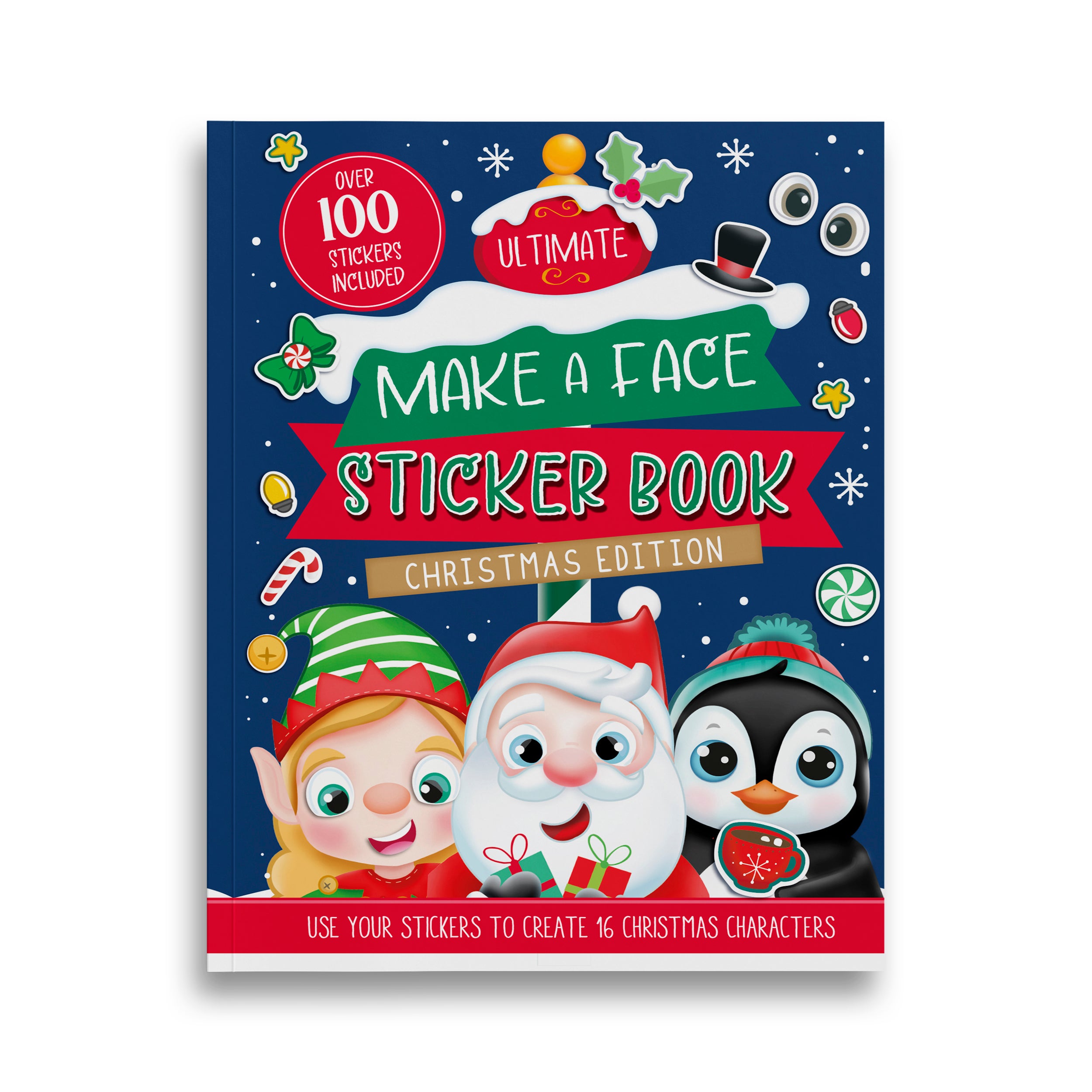 Christmas Make A Face Sticker Book