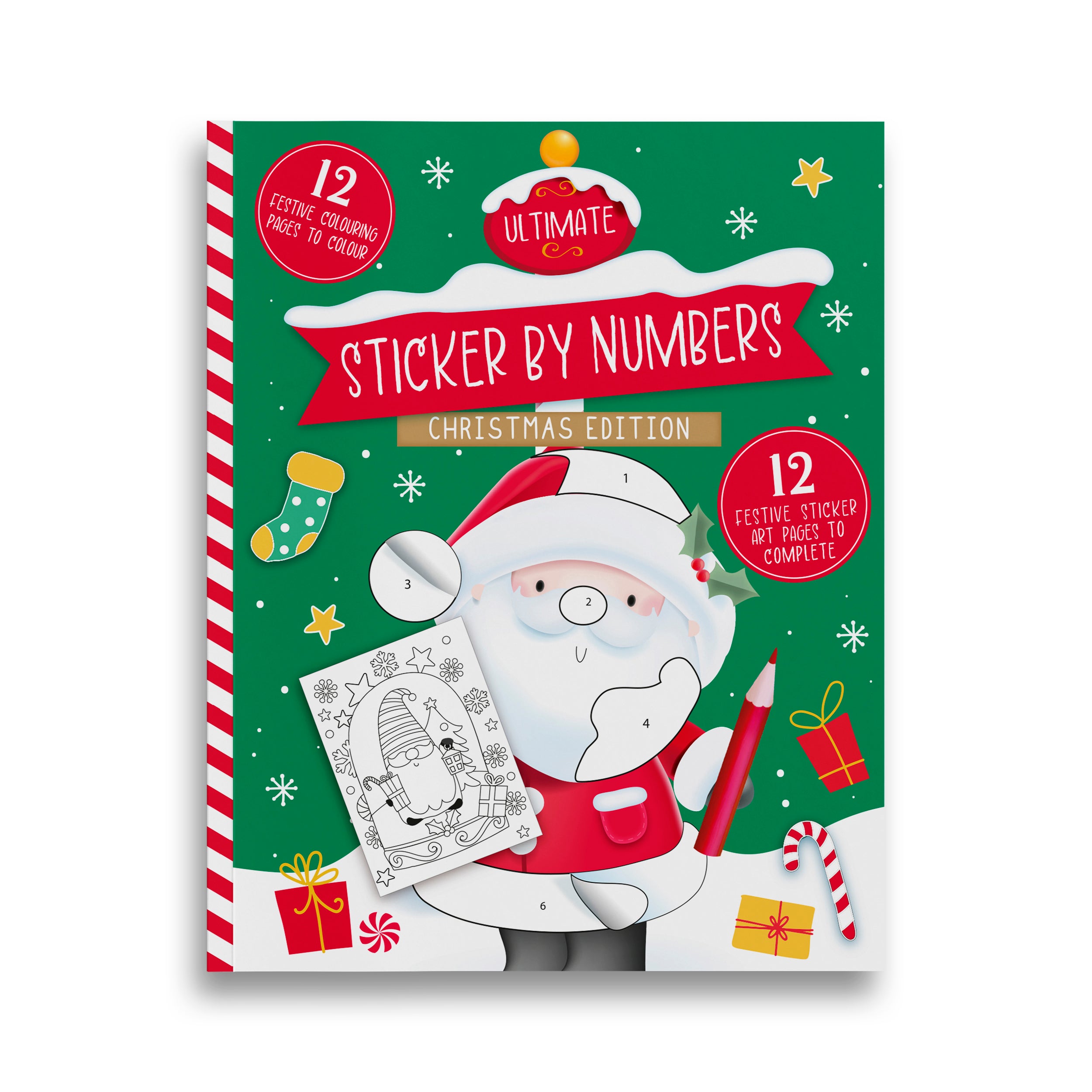 Christmas Sticker By Numbers Book