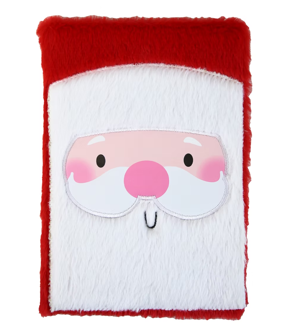 Jolipad Fluffy Santa Notepad A5