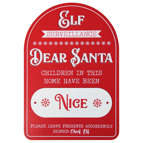 Naughty Or Nice Santa Sign