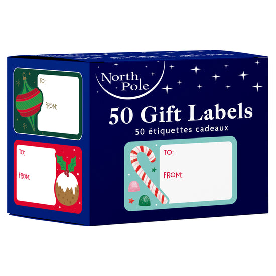 Sticker Gift Tags Contemporary 50pk