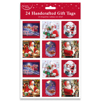 Gift Tags Traditional Santa 24pk
